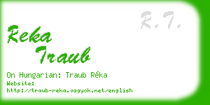 reka traub business card